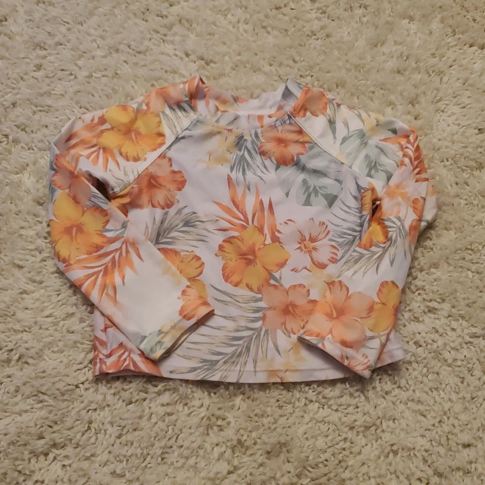 5 For $25 Wonder Nation Floral Kids Swim‎ Shirt Size 2T